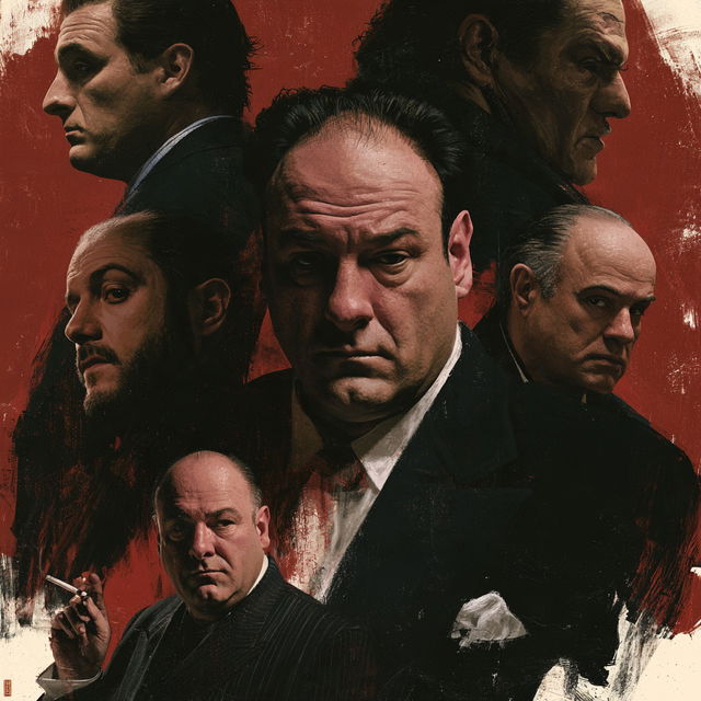 The Sopranos style, Midjourney V8.2, render 4 of 4
