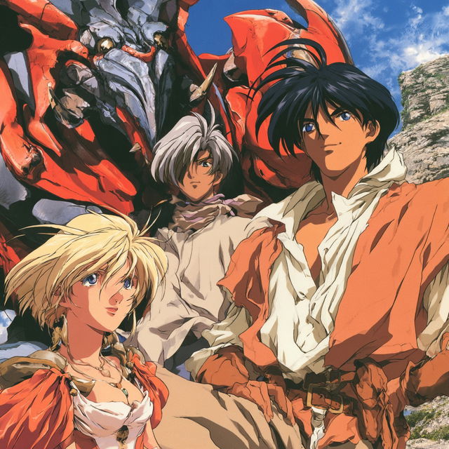 The Vision of Escaflowne style, Midjourney V8.2, render 2 of 4