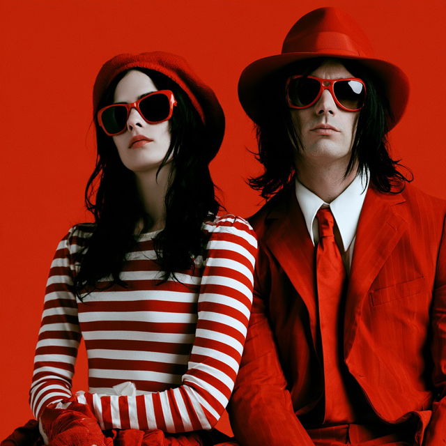 The White Stripes style, Midjourney V8.2, render 2 of 4