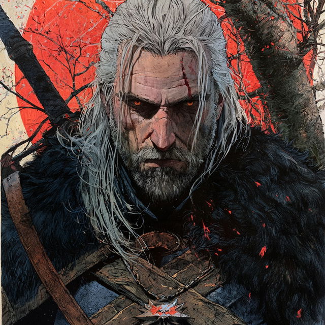 The Witcher style, Midjourney V8.2, render 2 of 4