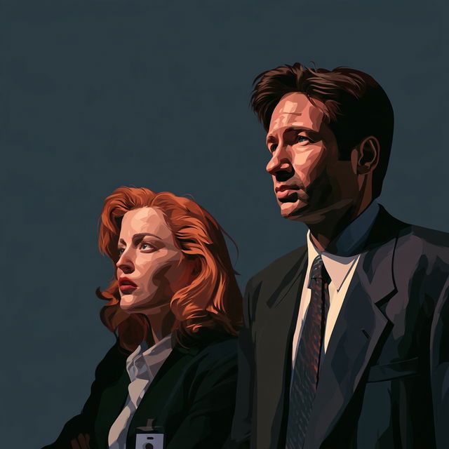 The X-Files style, Midjourney V8.2, render 2 of 4