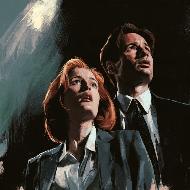 The X-Files style, Midjourney V8.2, render 1 of 4