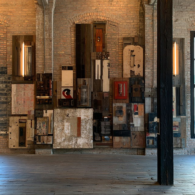 Theaster Gates style, Midjourney V8.2, render 2 of 4