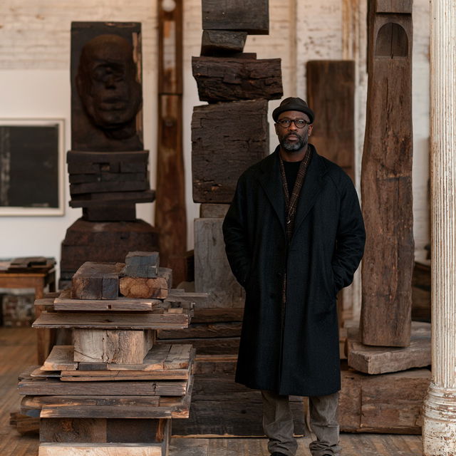 Theaster Gates style, Midjourney V8.2, render 3 of 4