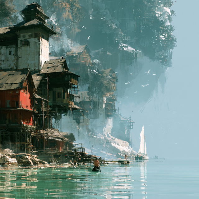Theo Prins style, Midjourney V8.2, render 4 of 4