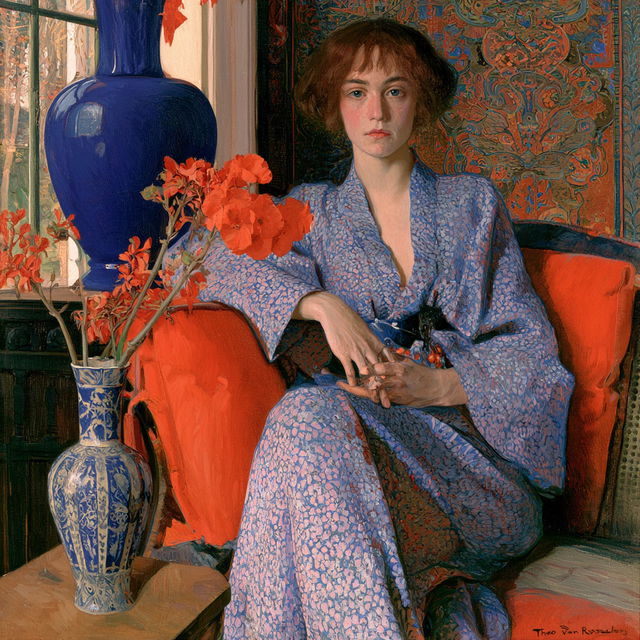 Theo van Rysselberghe style, Midjourney V8.2, render 2 of 4