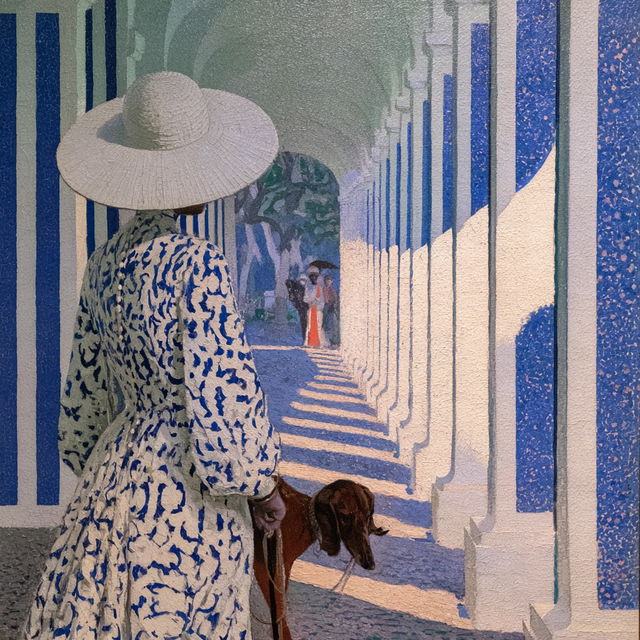 Theo van Rysselberghe style, Midjourney V8.2, render 3 of 4