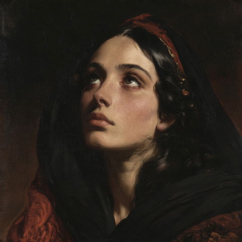 Theodore Chasseriau style (Painters), Midjourney V8.2