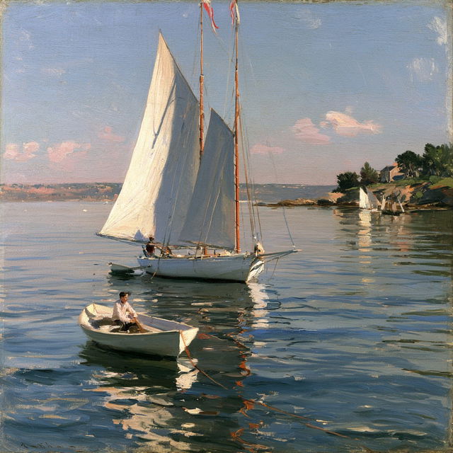 Theodore Robinson style, Midjourney V8.2, render 4 of 4