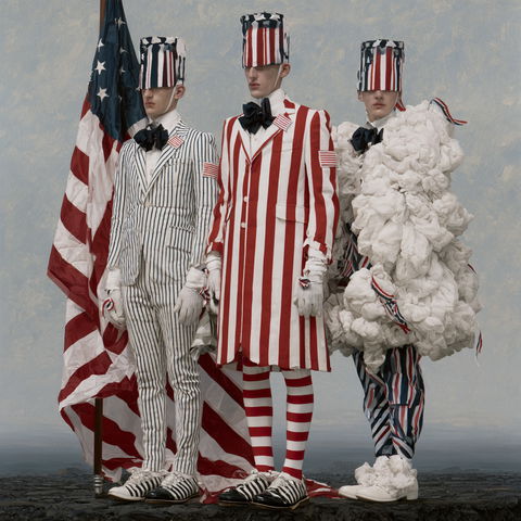 Thom Browne style (Fashion designers), Midjourney V8.2