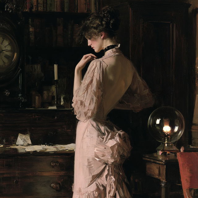 Thomas Benjamin Kennington style, Midjourney V8.2, render 4 of 4