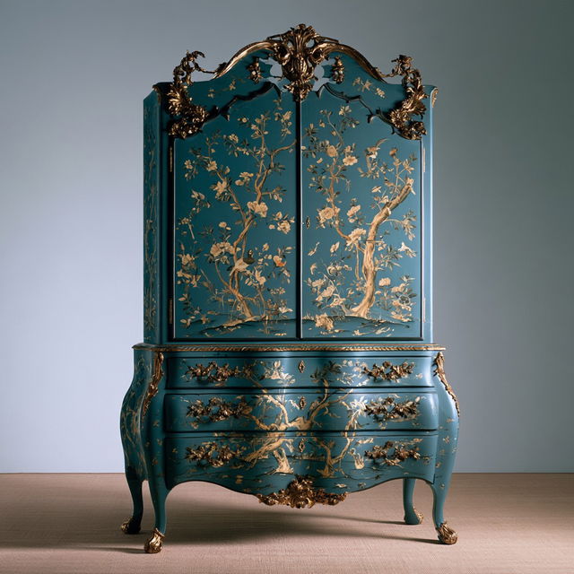 Thomas Chippendale style, Midjourney V8.2, render 2 of 4
