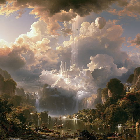 Thomas Cole style (Painters), Midjourney V8.2