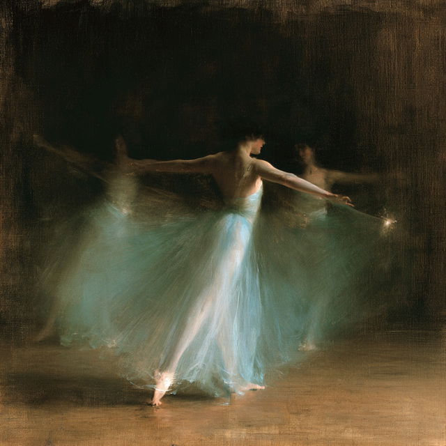 Thomas Dewing style, Midjourney V8.2, render 2 of 4