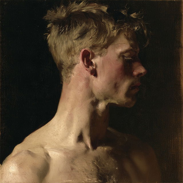 Thomas Eakins style, Midjourney V8.2, render 4 of 4