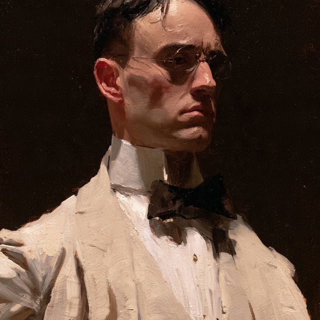 Thomas Eakins style, Midjourney V8.2, render 2 of 4