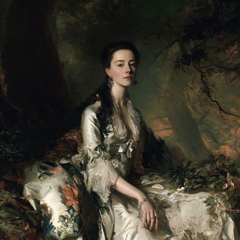Thomas Gainsborough style (Painters), Midjourney V8.2
