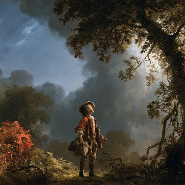Thomas Gainsborough style, Midjourney V8.2, render 4 of 4