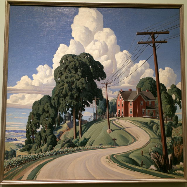 Thomas Hart Benton style, Midjourney V8.2, render 1 of 4