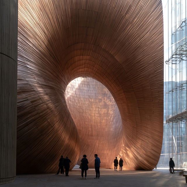 Thomas Heatherwick style, Midjourney V8.2, render 2 of 4