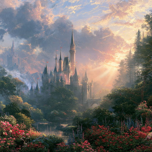 Thomas Kinkade style, Midjourney V8.2, render 4 of 4