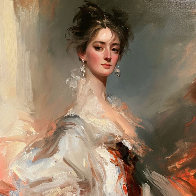 Thomas Lawrence style, Midjourney V8.2, render 3 of 4