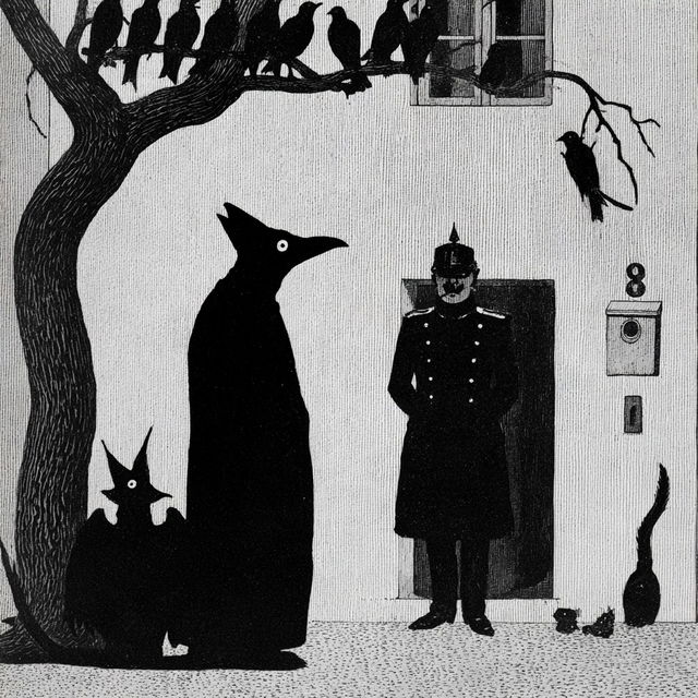 Thomas Theodor Heine style, Midjourney V8.2, render 2 of 4