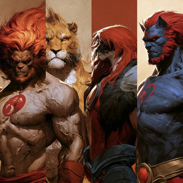 ThunderCats style, Midjourney V8.2, render 2 of 4