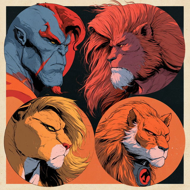 ThunderCats style, Midjourney V8.2, render 4 of 4