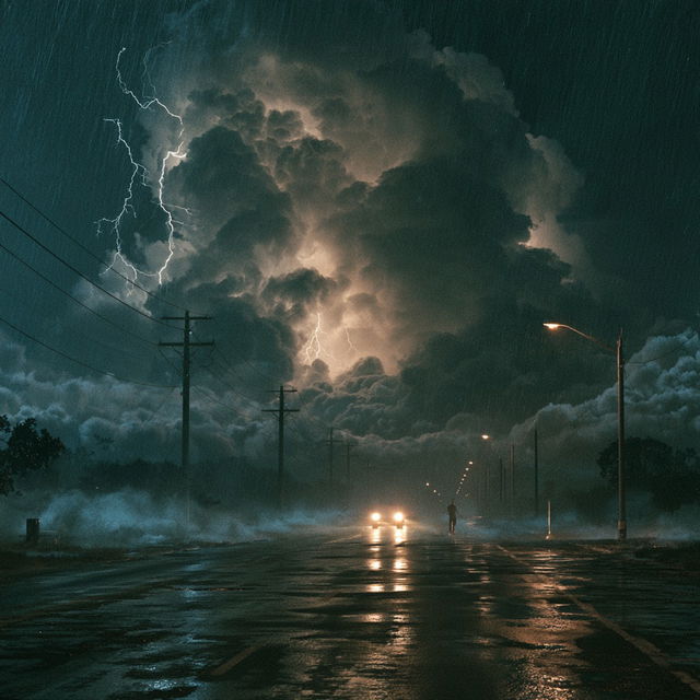 Thunderstorm style, Midjourney V8.2, render 3 of 4