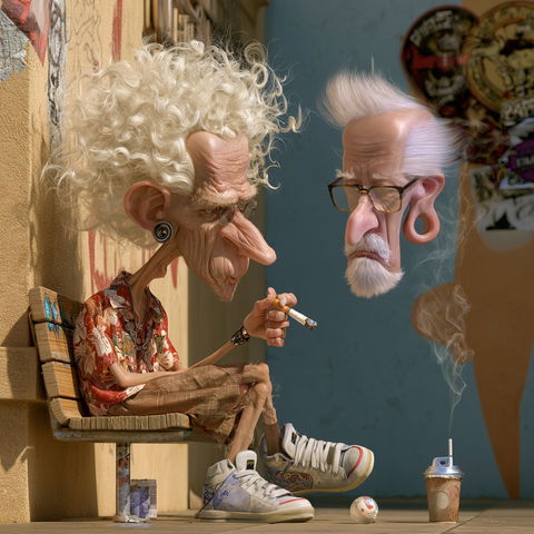 Tiago Hoisel style (Illustrators), Midjourney V8.2