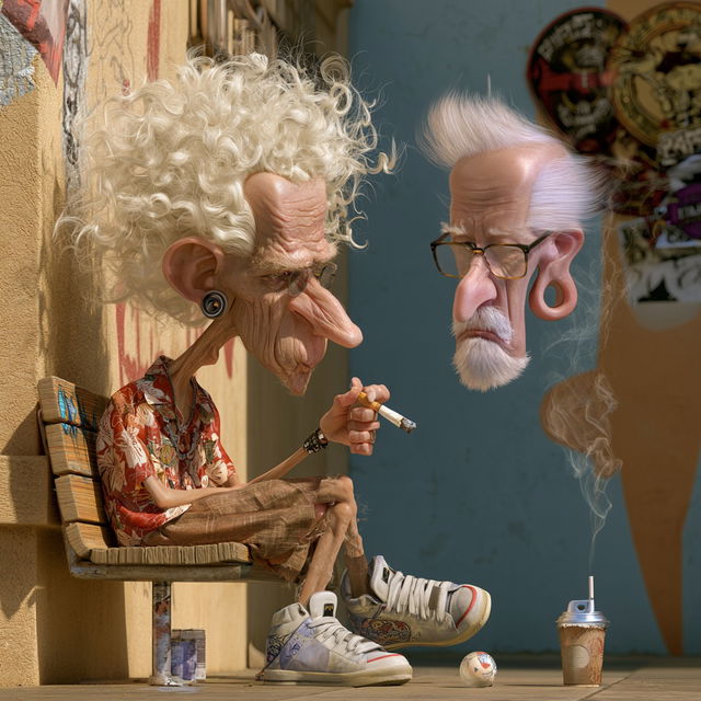 Tiago Hoisel style, Midjourney V8.2, render 1 of 4