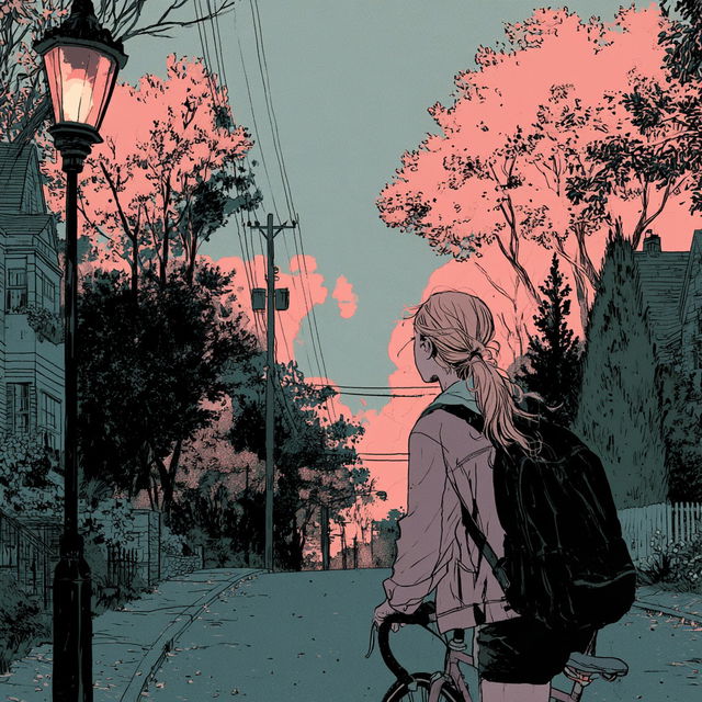 Tillie Walden style, Midjourney V8.2, render 3 of 4