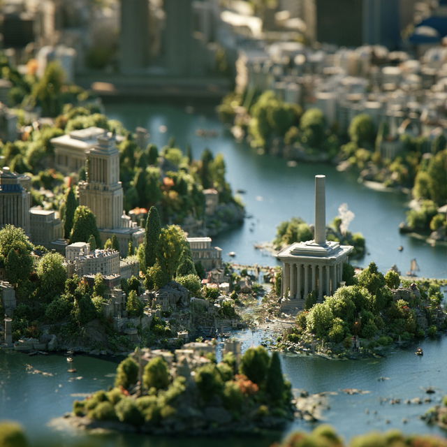 Tilt-Shift style, Midjourney V8.2, render 4 of 4