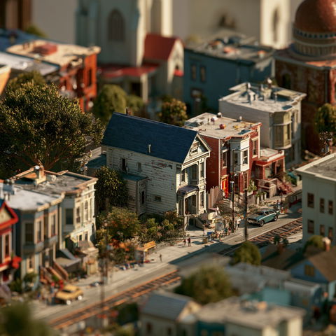 Tilt-Shift style (Techniques), Midjourney V8.2