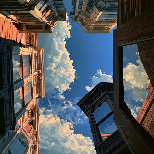 Tilted view style, Midjourney V8.2, render 4 of 4