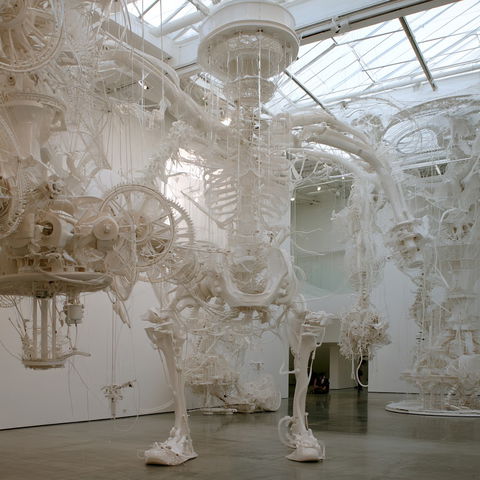 Tim Hawkinson style (Sculptors), Midjourney V8.2