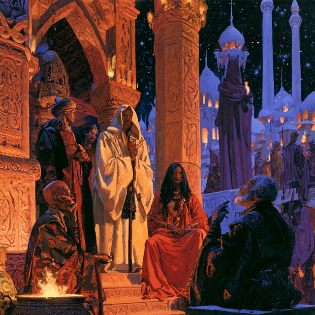 Tim Hildebrandt style, Midjourney V8.2, render 2 of 4