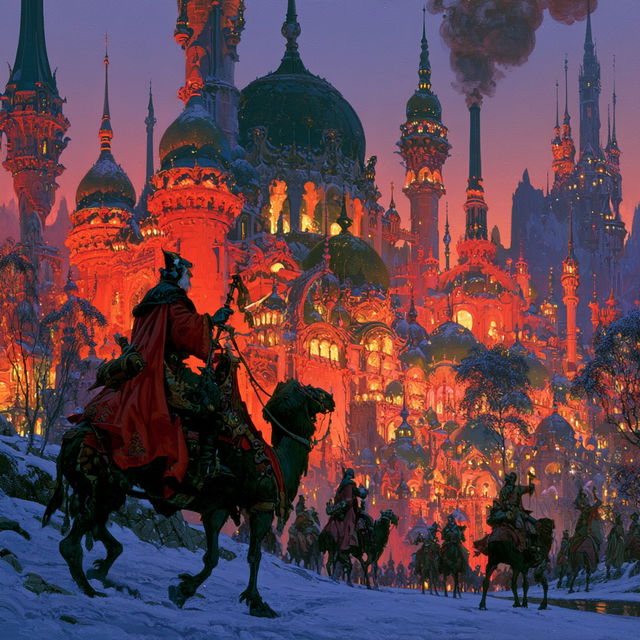 Tim Hildebrandt style, Midjourney V8.2, render 4 of 4
