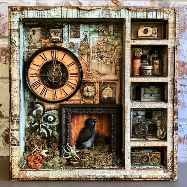 Tim Holtz style, Midjourney V8.2, render 4 of 4