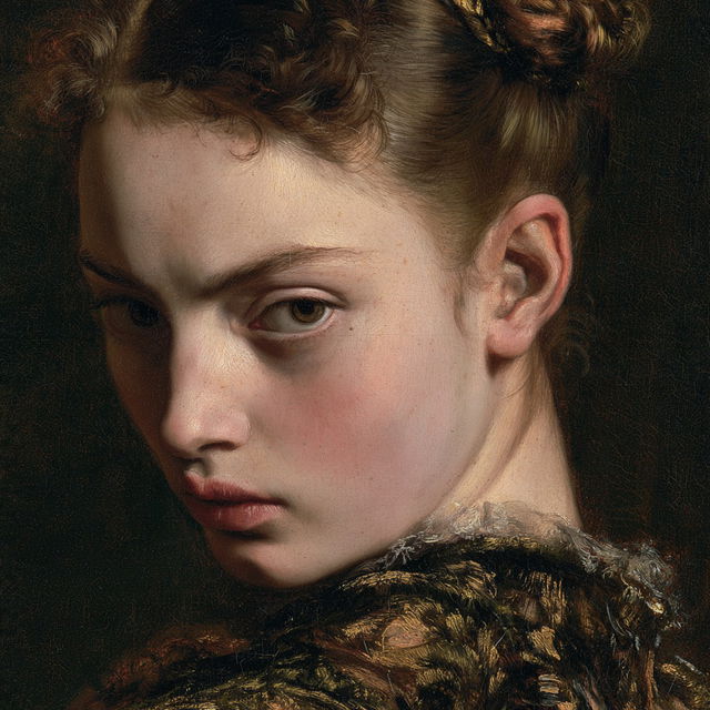 Tintoretto style, Midjourney V8.2, render 3 of 4