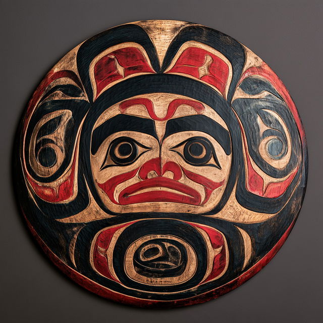 Tlingit art style, Midjourney V8.2, render 2 of 4