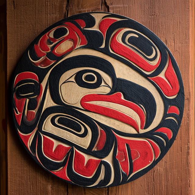 Tlingit art style, Midjourney V8.2, render 3 of 4