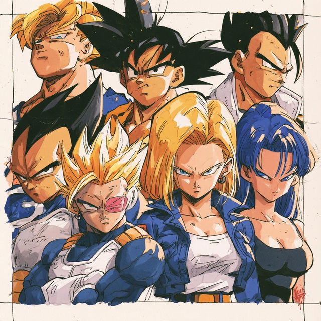 Toei Animation studio style, Midjourney V8.2, render 1 of 4