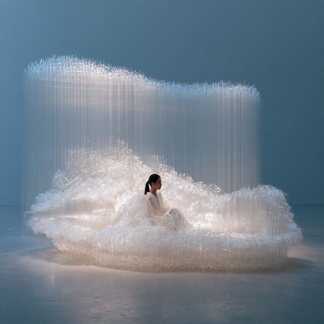 Tokujin Yoshioka style, Midjourney V8.2, render 1 of 4