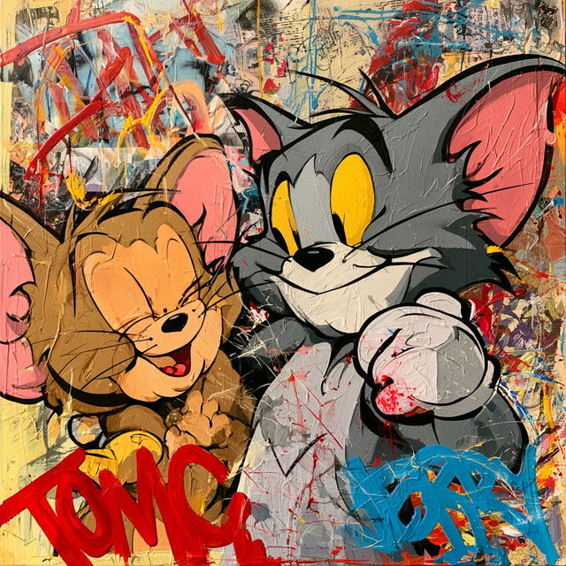 Tom and Jerry style, Midjourney V8.2, render 2 of 4