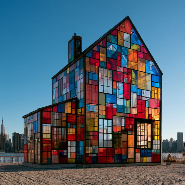 Tom Fruin style, Midjourney V8.2, render 1 of 4