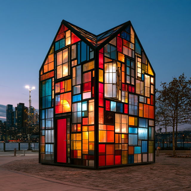 Tom Fruin style, Midjourney V8.2, render 4 of 4