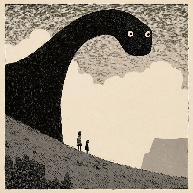 Tom Gauld style, Midjourney V8.2, render 2 of 4