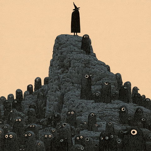 Tom Gauld style (Illustrators), Midjourney V8.2